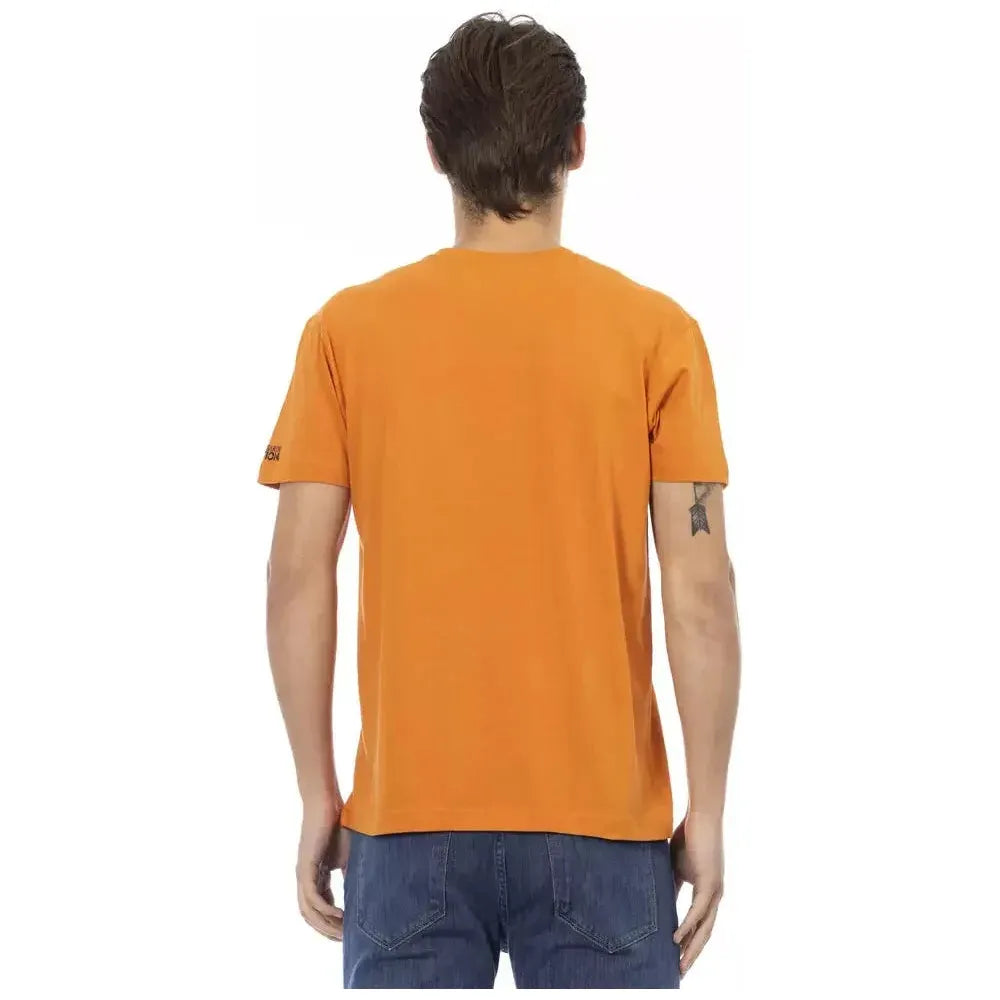 Trussardi Action Orange Cotton Men's T-Shirt