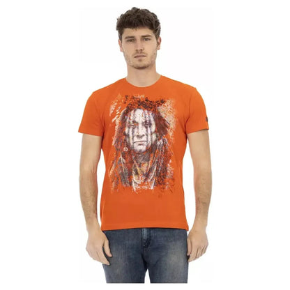 Trussardi Action Orange Cotton Men's T-Shirt