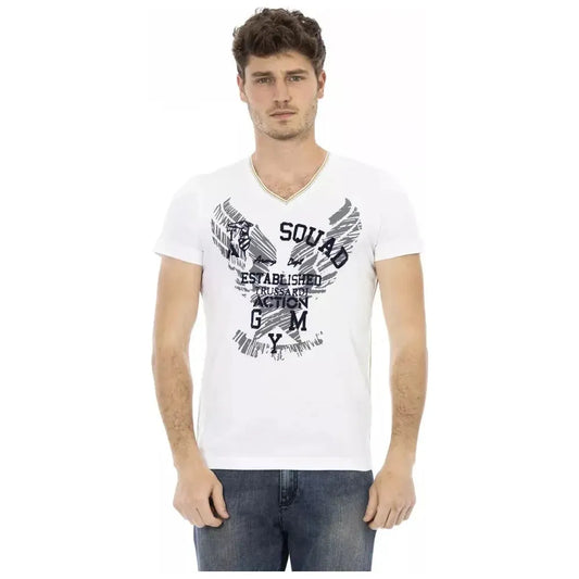 Trussardi Action White Cotton Men's T-Shirt