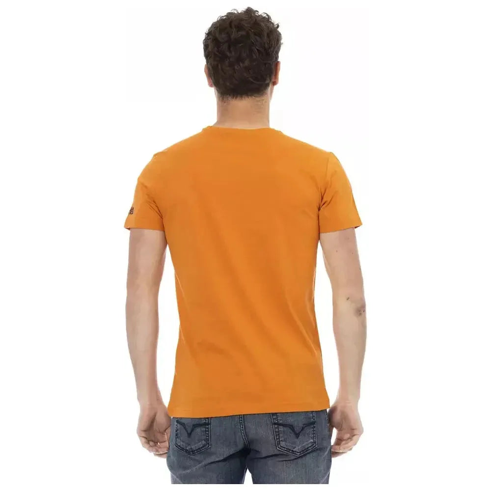 Trussardi Action Orange Cotton Men's T-Shirt