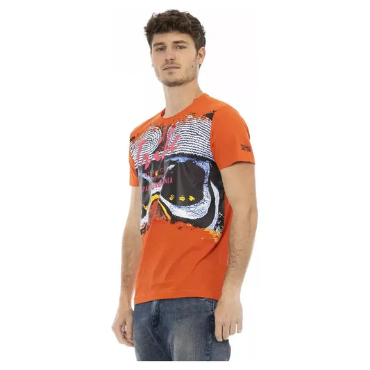 Trussardi Action "Orange Cotton Men T-Shirt" Trussardi Action