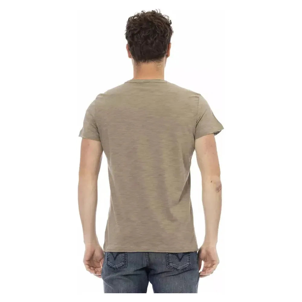 Trussardi Action "Green Cotton Men T-Shirt"