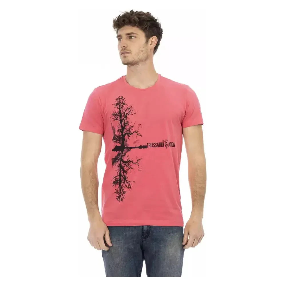 Trussardi Action Multicolor Cotton Men T-Shirt Trussardi Action