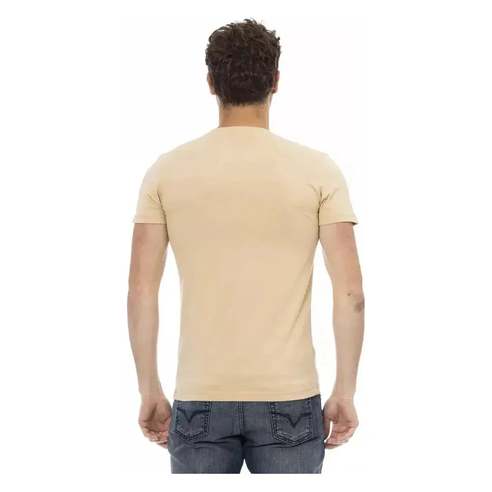 Trussardi Action Beige Cotton Men's T-Shirt