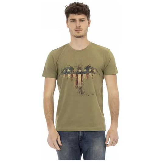 Trussardi Action Green Cotton Men's T-Shirt
