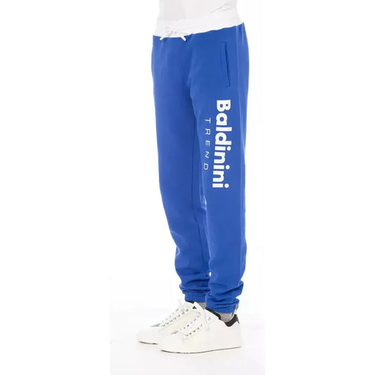 Baldinini Trend Blue Cotton Men Pants Baldinini Trend