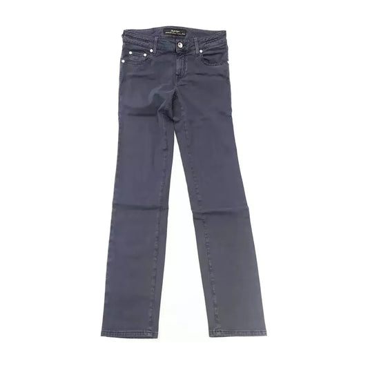 Jacob Cohen Blue Cotton-Like Women's Jean Jacob Cohen