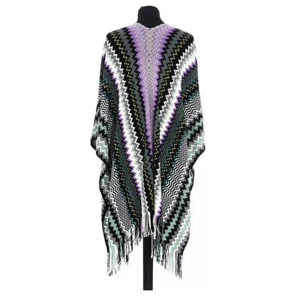 Missoni Multicolor Wool Women Poncho