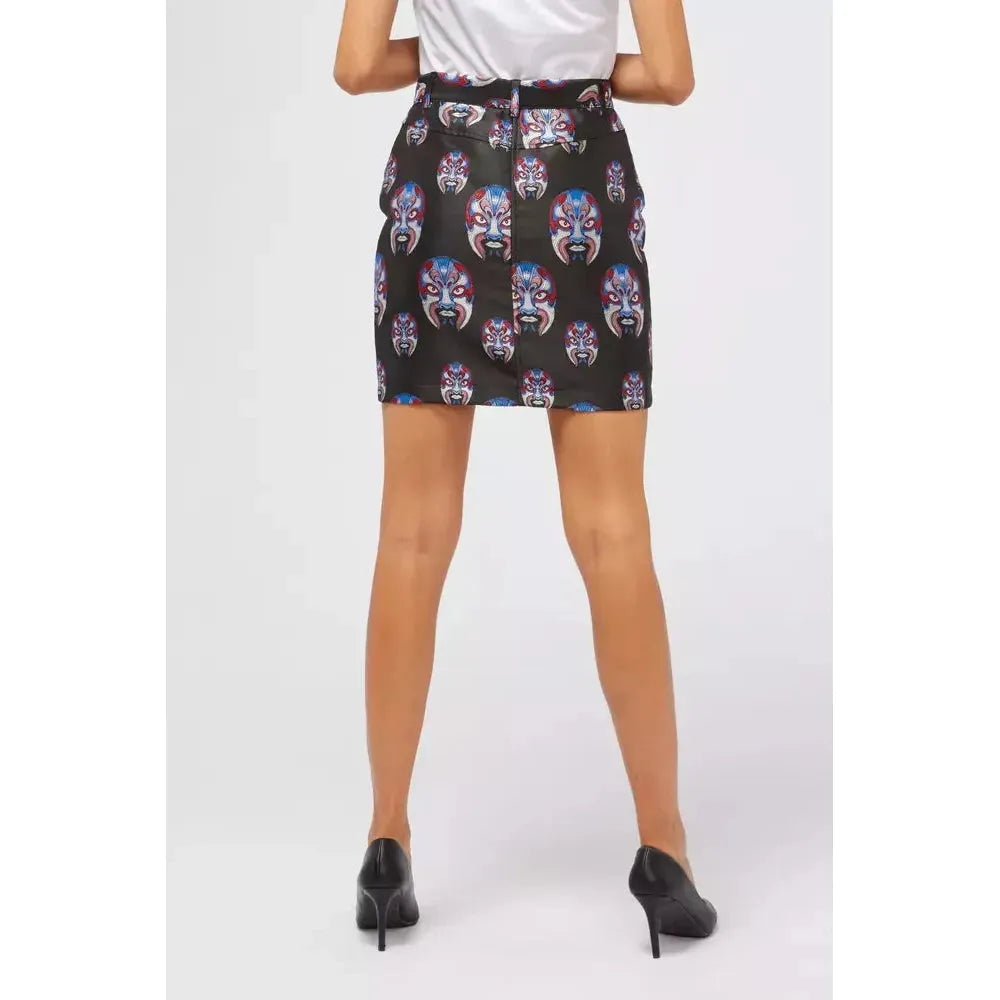 Custo Barcelona Black Polyester Women Skirt Custo Barcelona