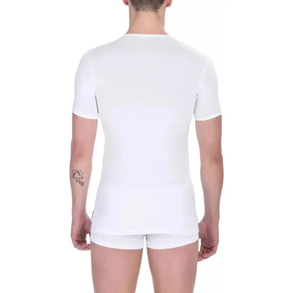 Bikkembergs White Cotton Men's T-Shirt Pack