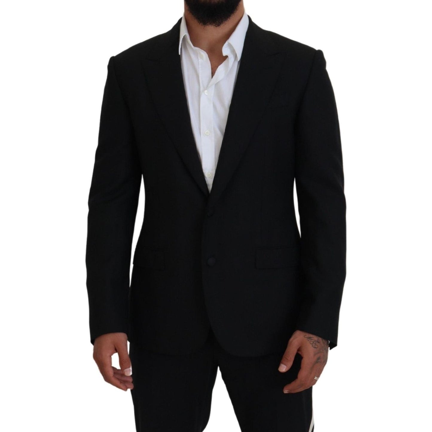 Dolce & Gabbana Elegant Single-Breasted Wool Blend Blazer Dolce & Gabbana