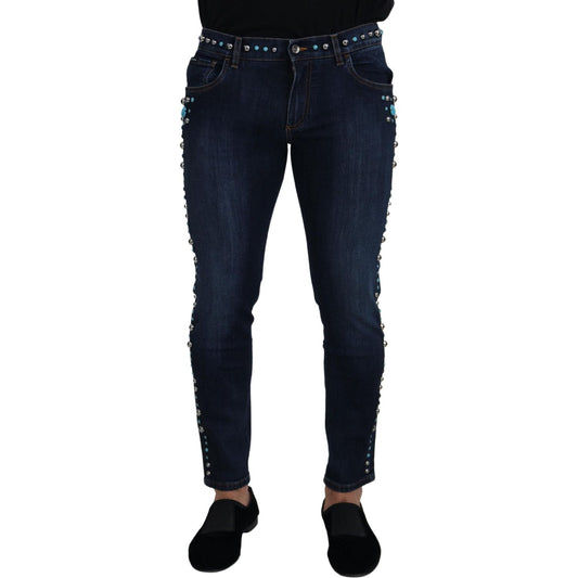 Dolce & Gabbana Studded Opulence Denim Jeans Dolce & Gabbana