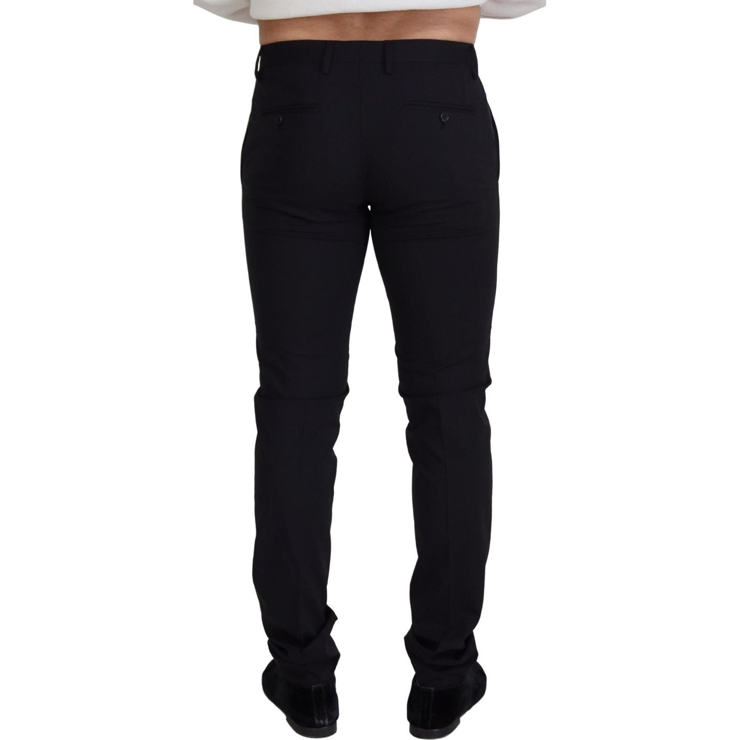 Dolce & Gabbana Elegant Black Wool Blend Trousers Dolce & Gabbana