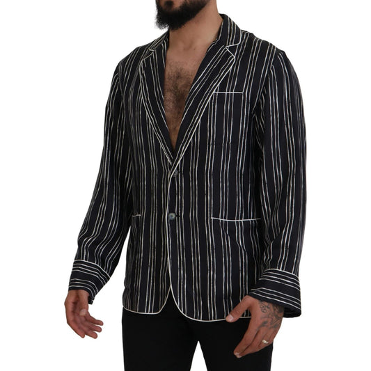 Dolce & Gabbana Elegant Silk Pajama Top Lounge Jacket Dolce & Gabbana