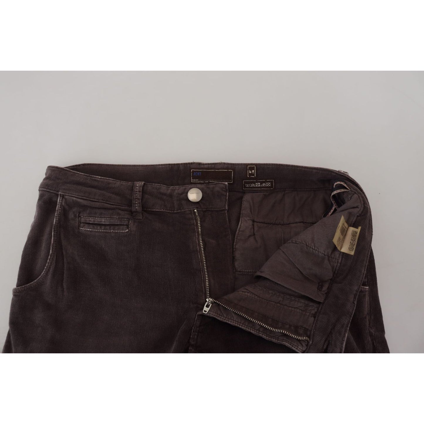 Acht Elegant Corduroy Brown Pants Acht