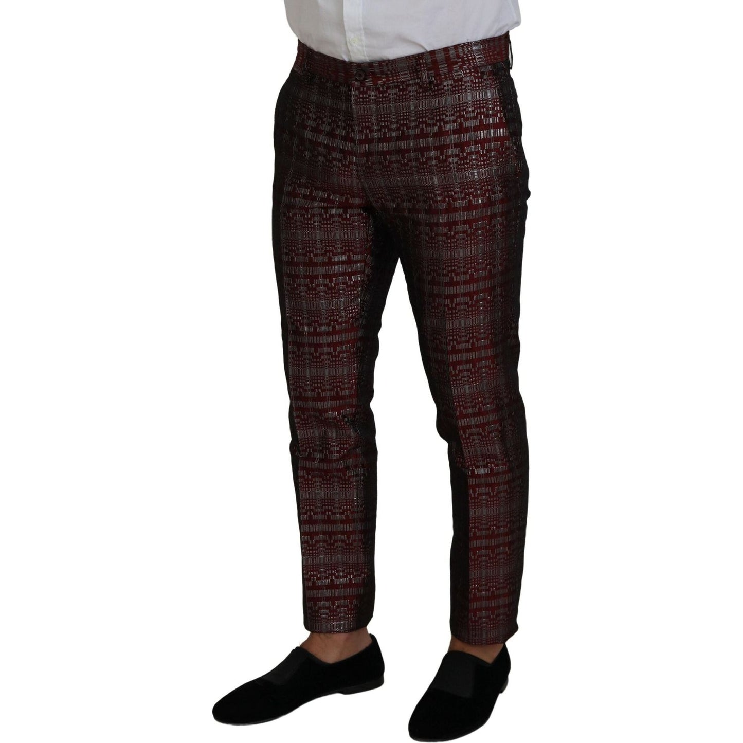 Dolce & Gabbana Bordeaux Fantasy Slim Fit Two-Piece Suit Dolce & Gabbana