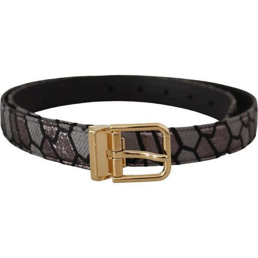 Dolce & Gabbana Multicolor Leather Statement Belt Dolce & Gabbana