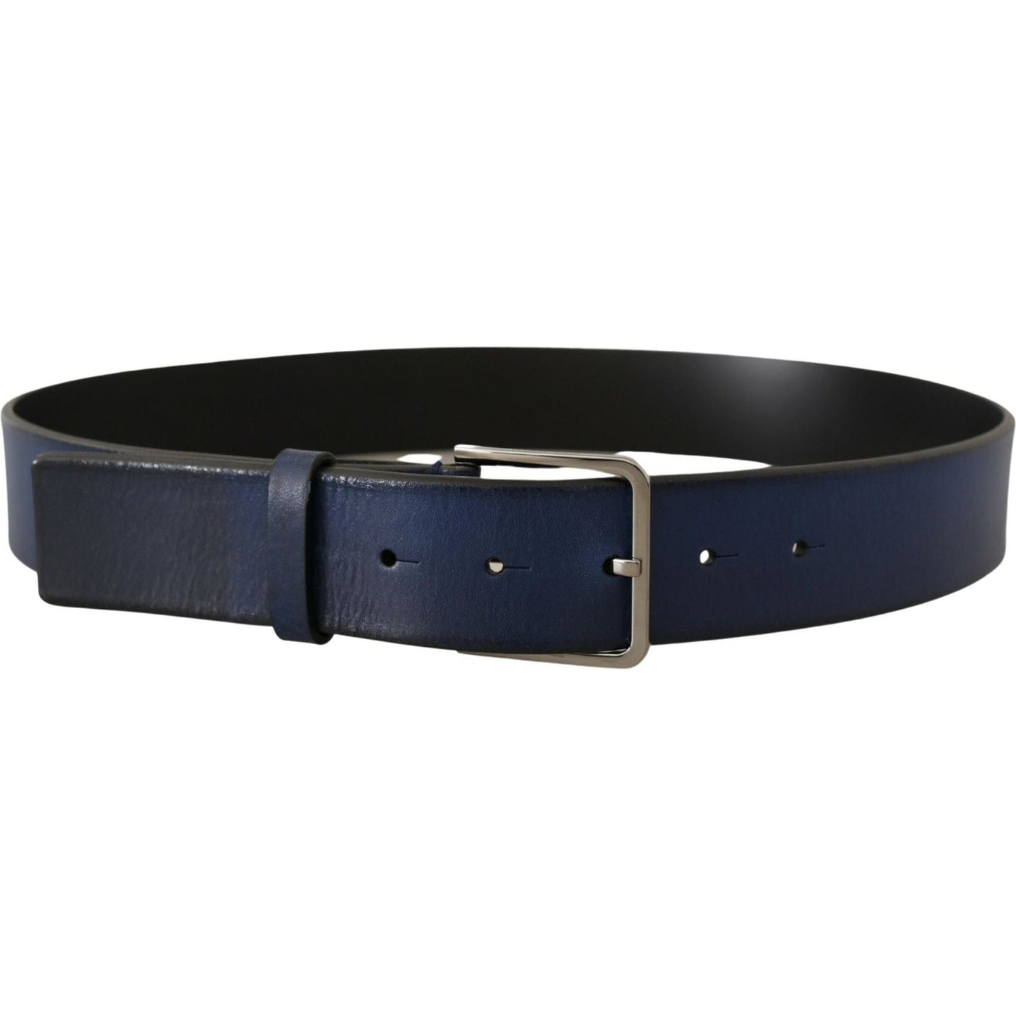 Dolce & Gabbana Elegant Italian Leather Belt in Blue Dolce & Gabbana