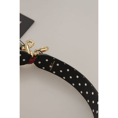 Dolce & Gabbana Red Python Leather Crystals Reversible Shoulder Strap