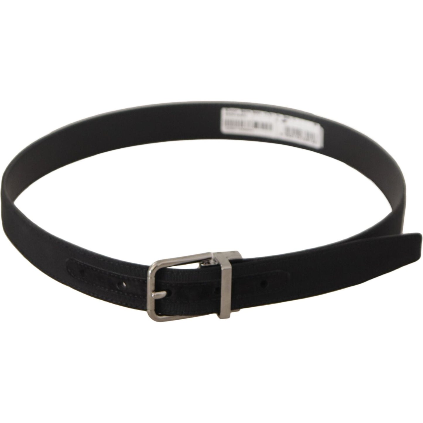 Dolce & Gabbana Elegant Black Canvas & Leather Belt Dolce & Gabbana