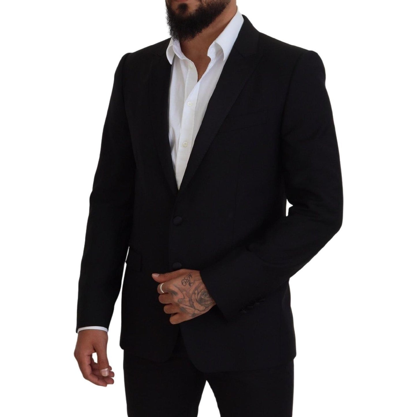 Dolce & Gabbana Elegant Martini Black Formal Blazer Dolce & Gabbana