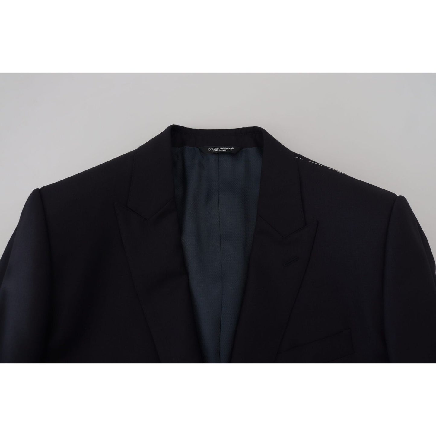 Dolce & Gabbana Elegant Dark Blue Martini Blazer Dolce & Gabbana