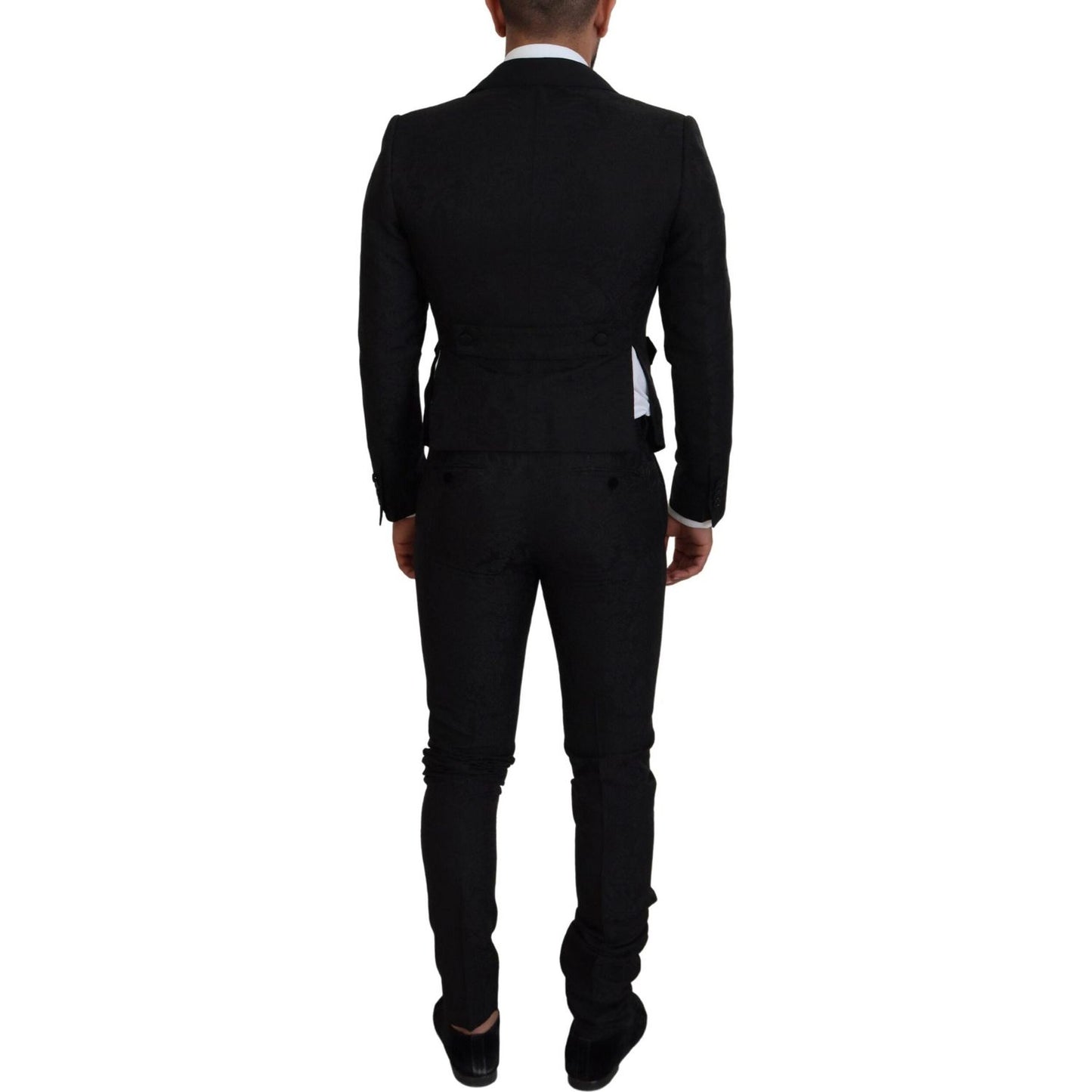 Dolce & Gabbana Elegant Black Martini Suit for the Modern Man Dolce & Gabbana