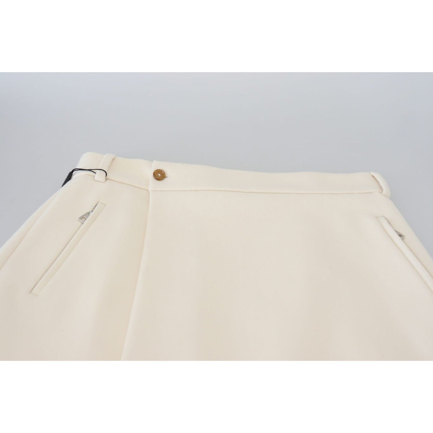 Dolce & Gabbana Elegant High Waist Virgin Wool Skirt Dolce & Gabbana