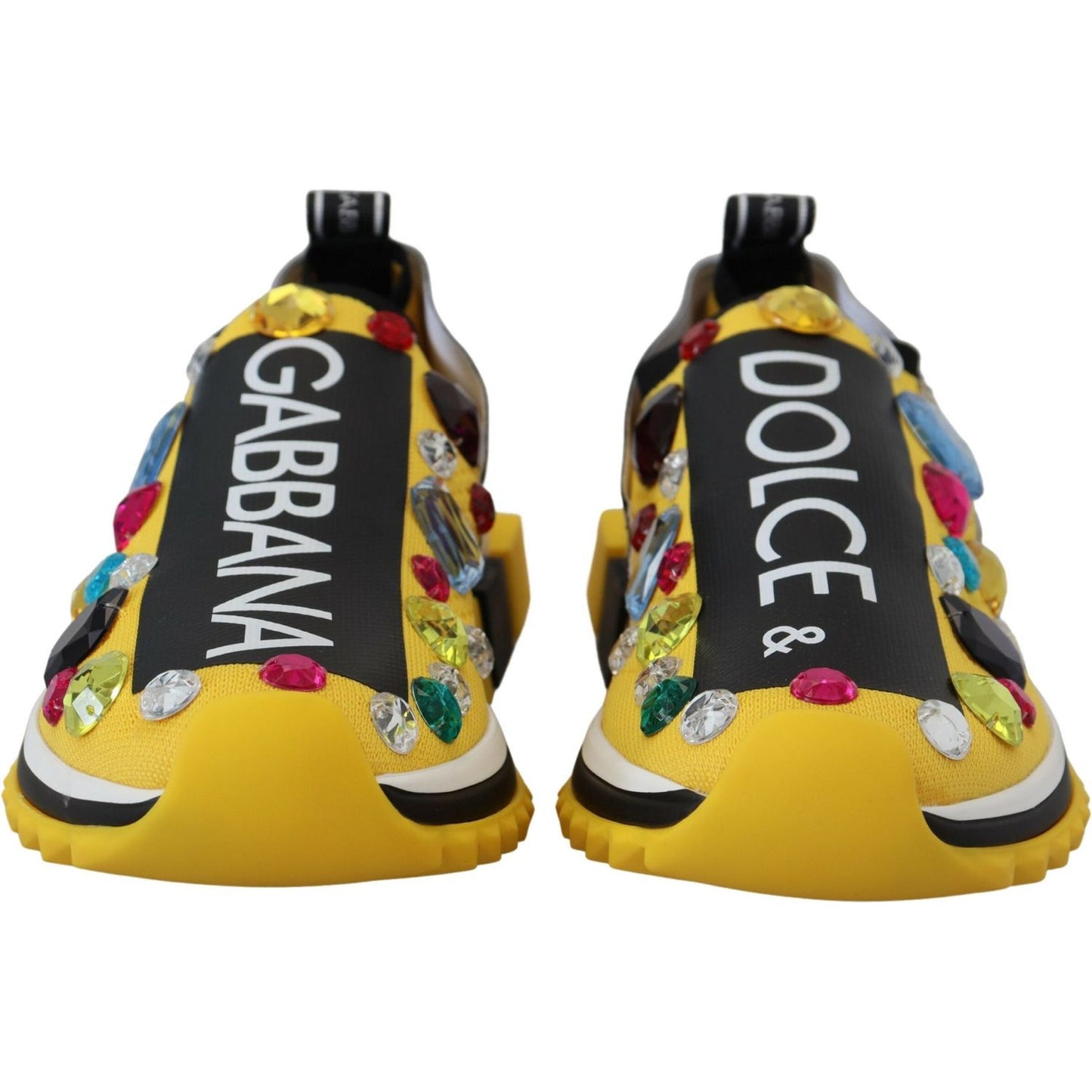 Dolce & Gabbana Exquisite Yellow Techno Fabric Sneakers Dolce & Gabbana