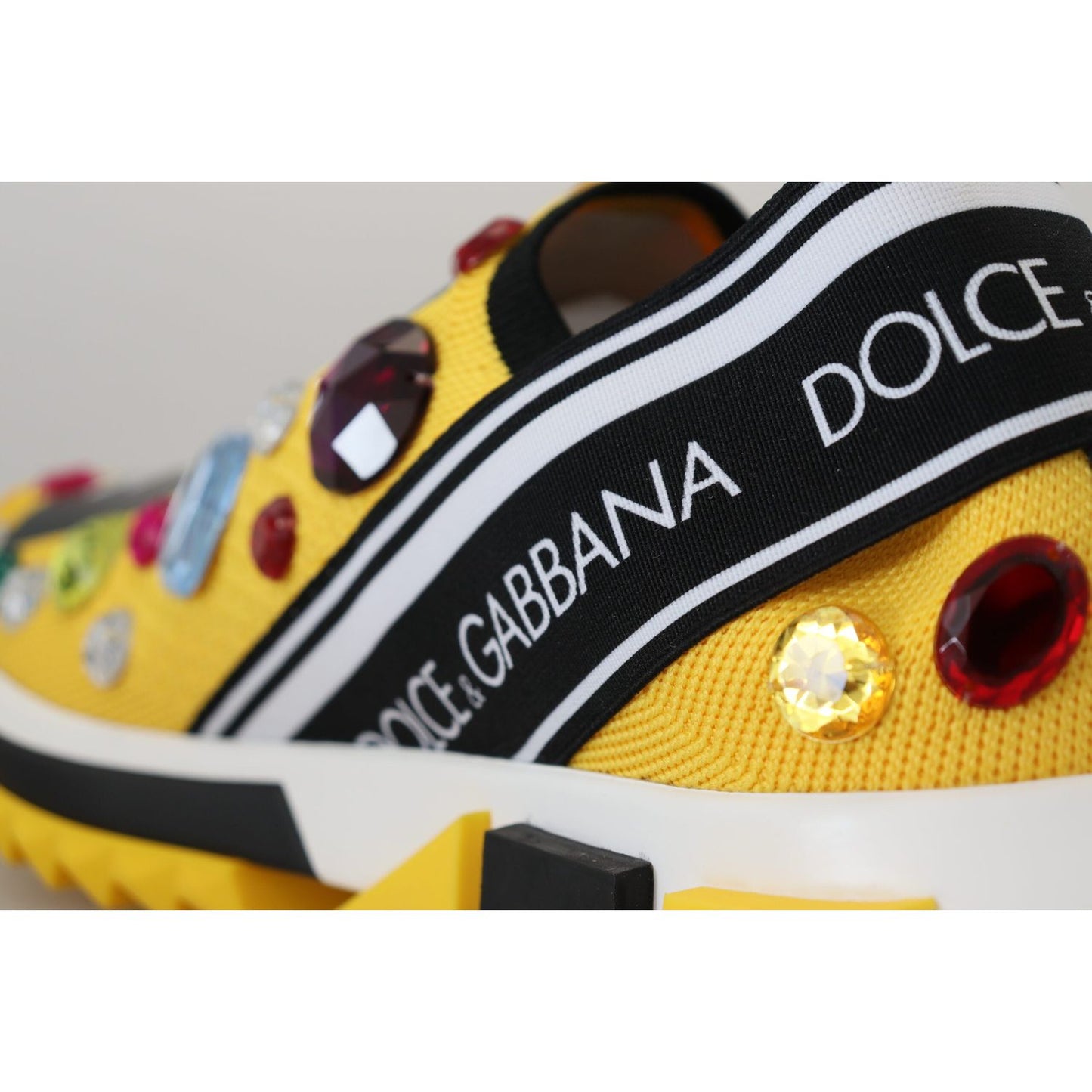 Dolce & Gabbana Exquisite Yellow Techno Fabric Sneakers Dolce & Gabbana