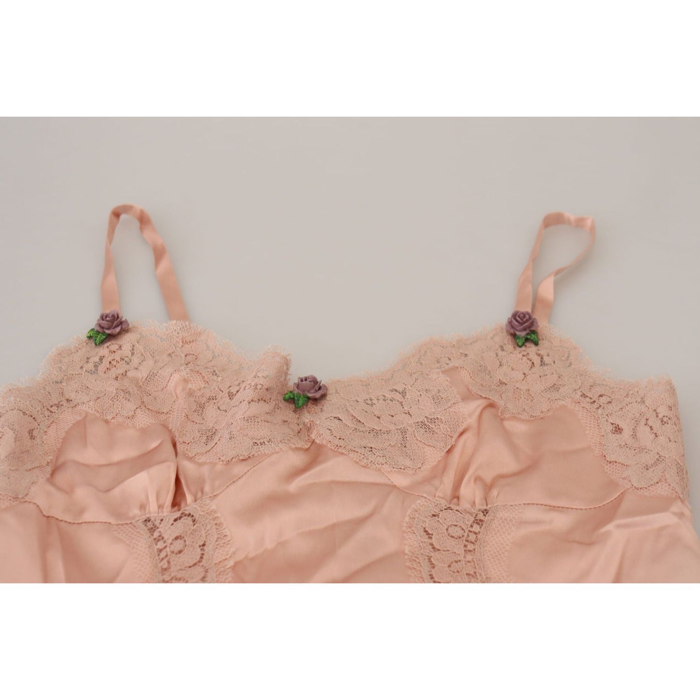 Dolce & Gabbana Elegant Pink Silk Lingerie Top Dolce & Gabbana