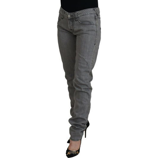 Care Label Chic Low Waist Skinny Gray Jeans Care Label