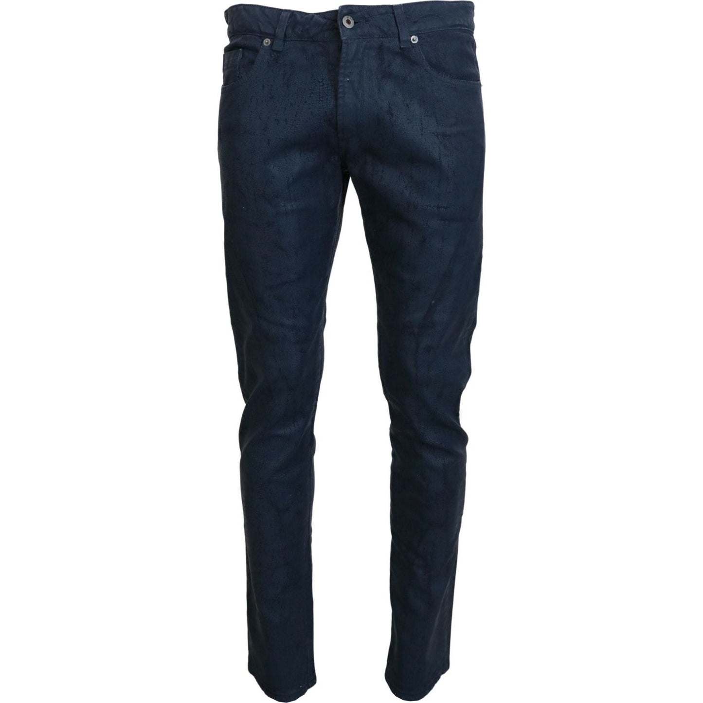 Exte Chic Tapered Blue Denim Jeans Exte