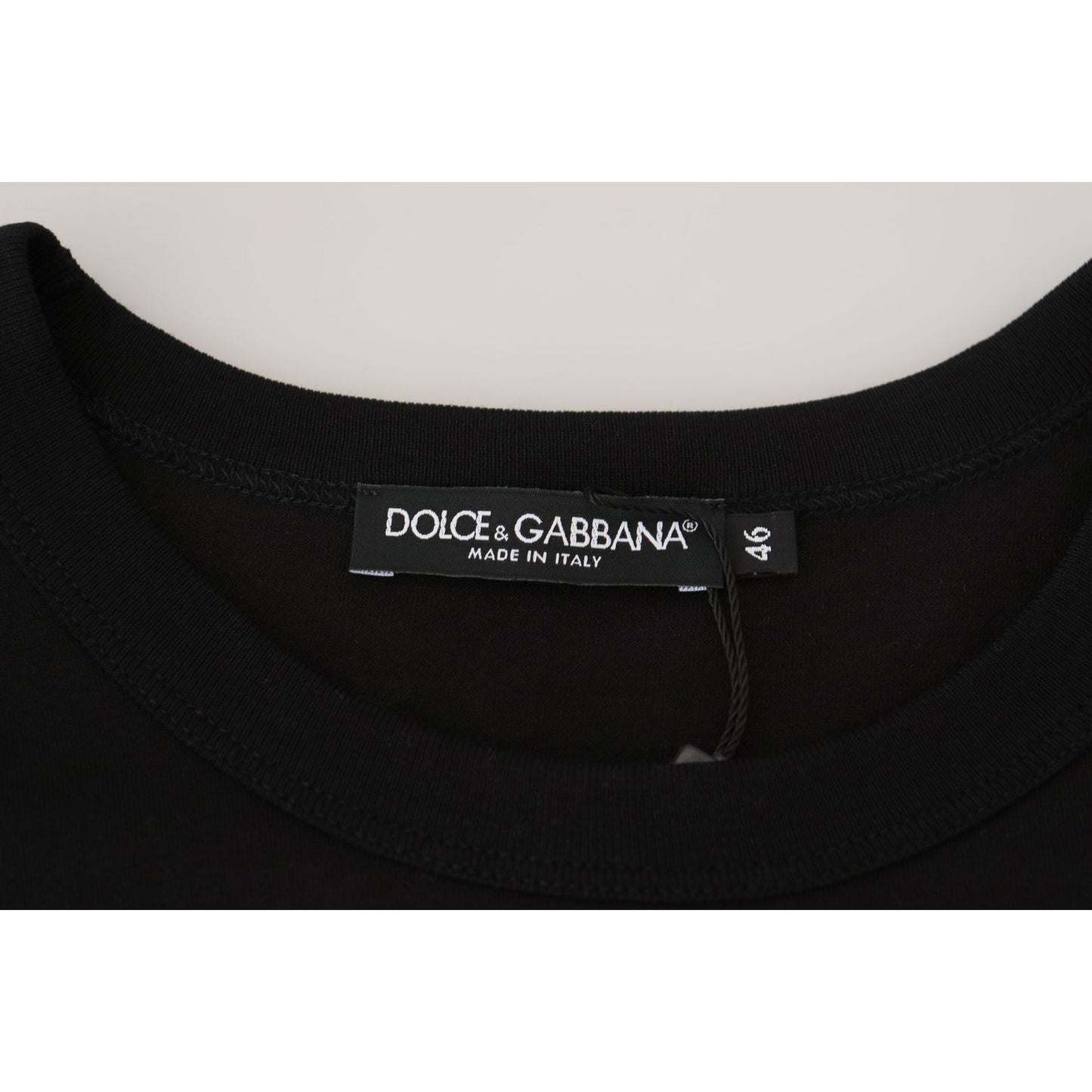 Dolce & Gabbana Chic Black Cotton Tee for the Modern Man Dolce & Gabbana