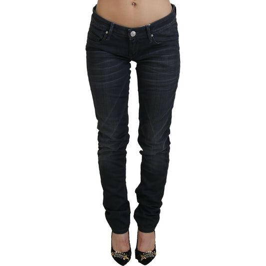 Acht Sleek Black Washed Slim Fit Denim Acht