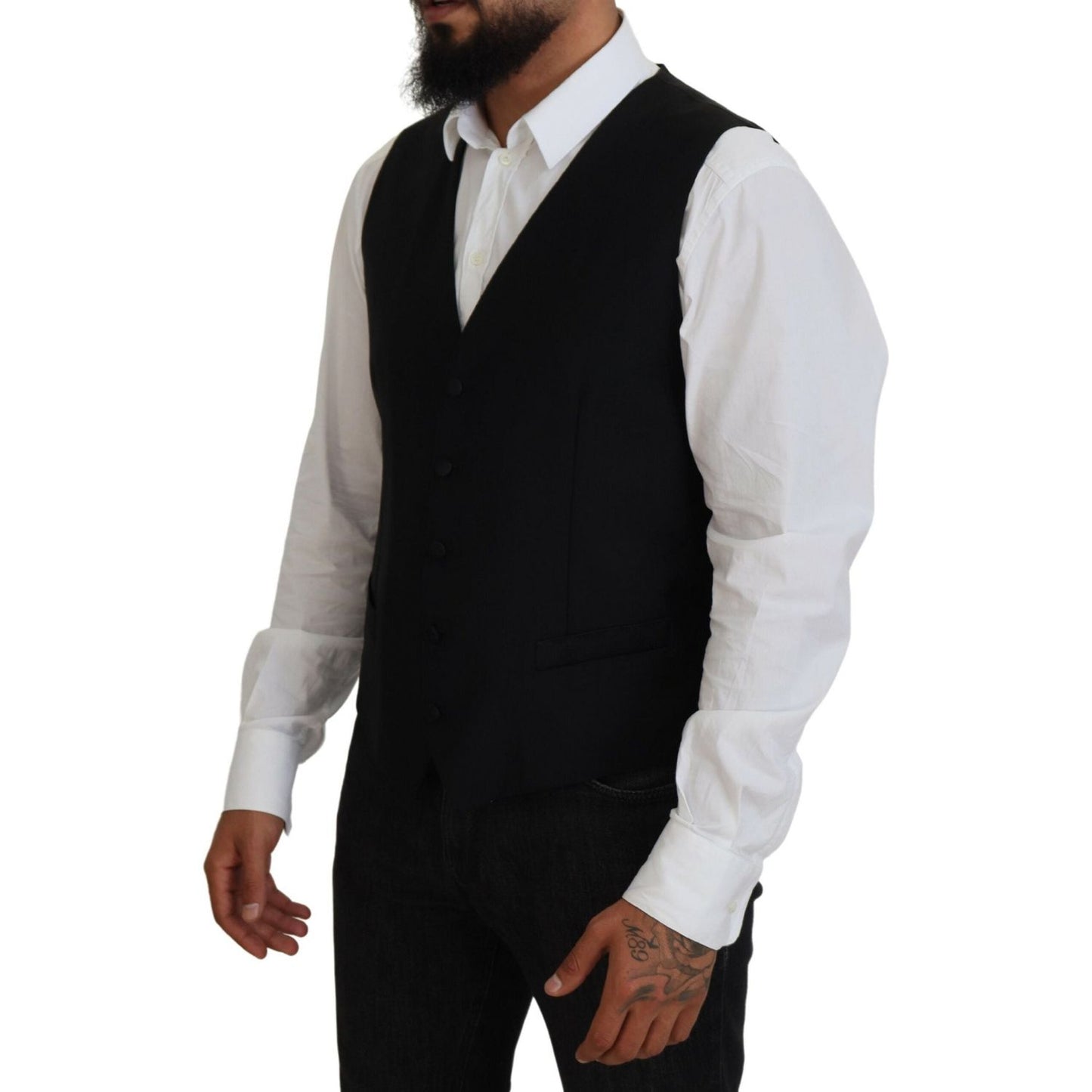 Dolce & Gabbana Elegant Single Breasted Formal Vest Dolce & Gabbana