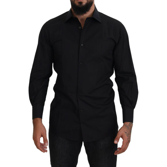 Dolce & Gabbana Elegant Black Formal Long Sleeve Shirt Dolce & Gabbana