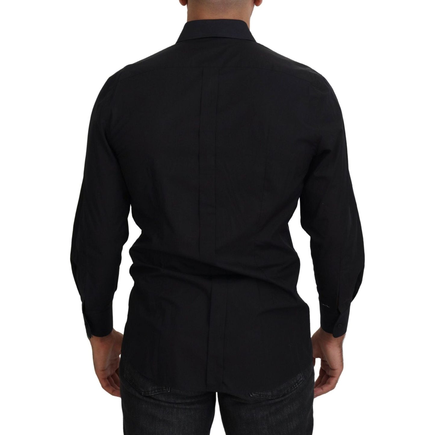 Dolce & Gabbana Elegant Black Formal Long Sleeve Shirt Dolce & Gabbana