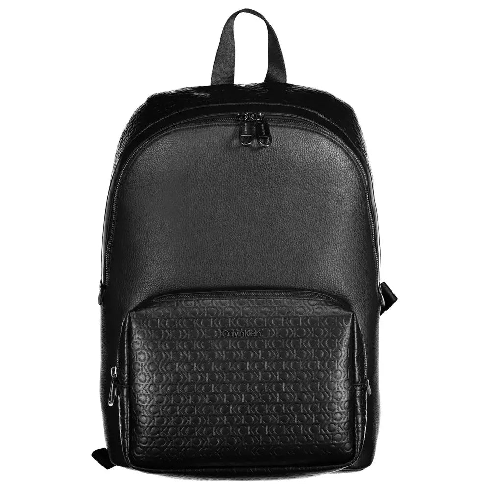 Calvin Klein Black Polyester Men Backpack Calvin Klein