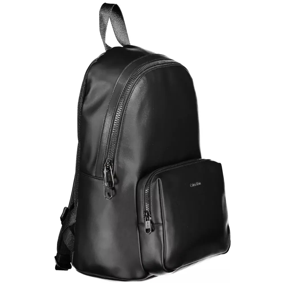 Calvin Klein Black Polyester Men Backpack Calvin Klein