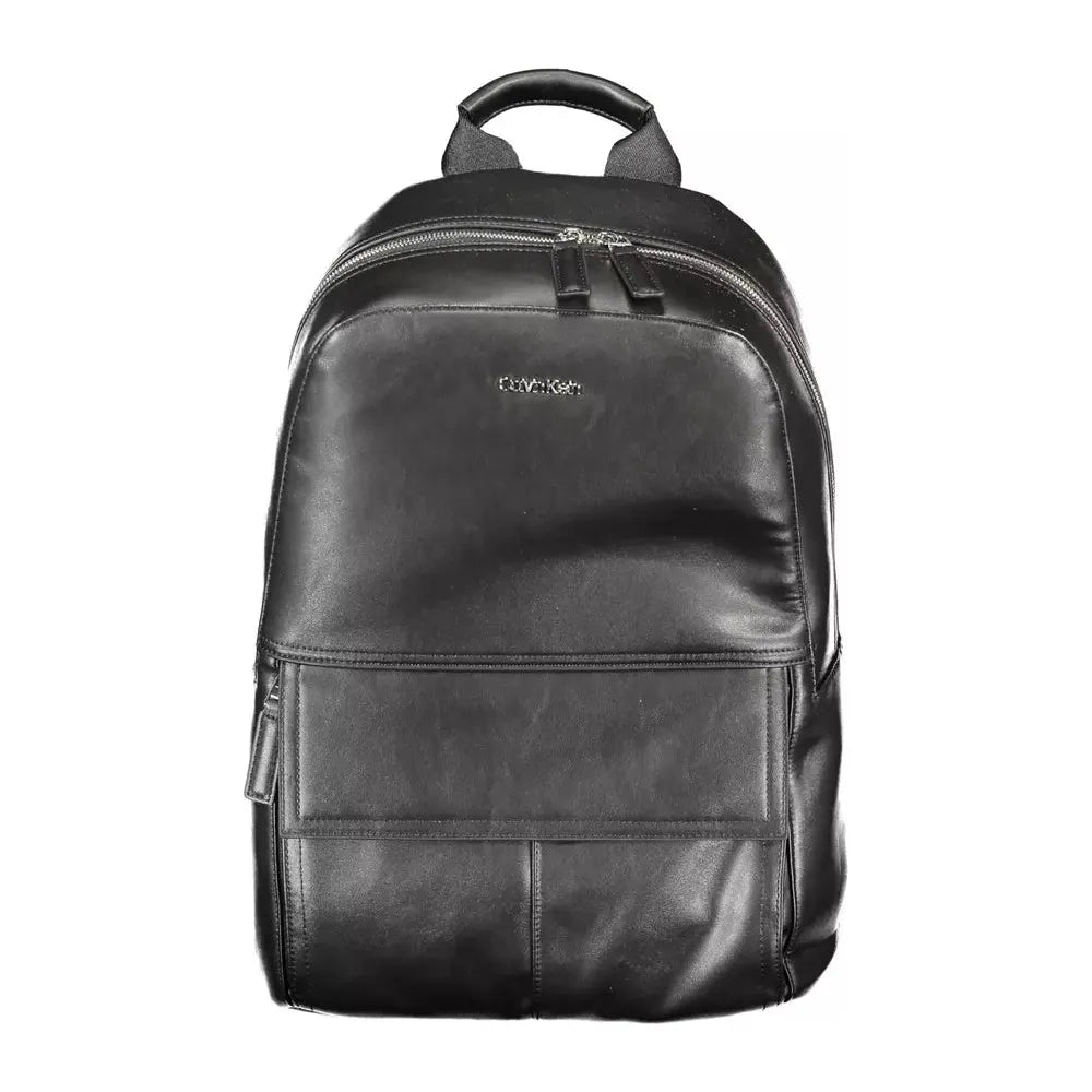 Calvin Klein Black Polyester Men Backpack Calvin Klein