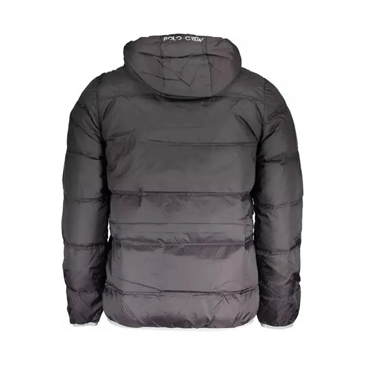 La Martina Black Polyamide Men Jacket La Martina