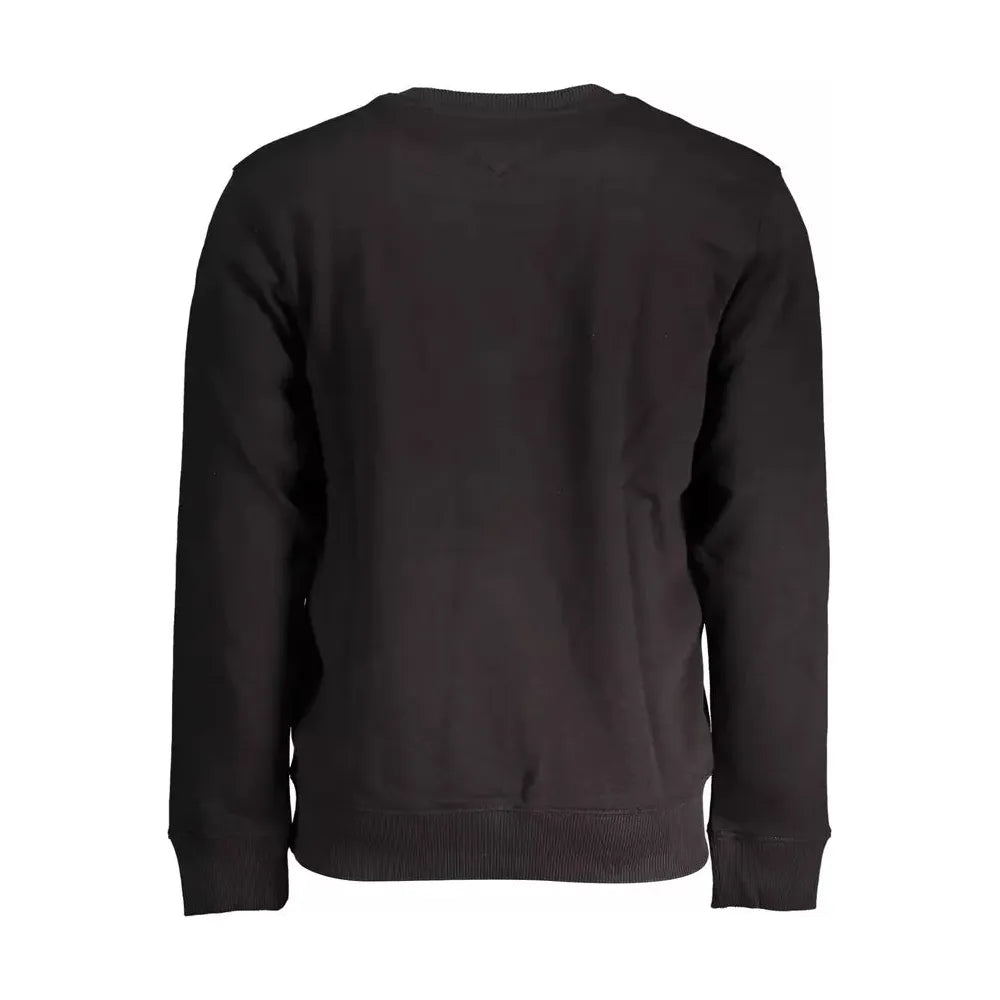 Tommy Hilfiger Black Cotton Men Sweater Tommy Hilfiger