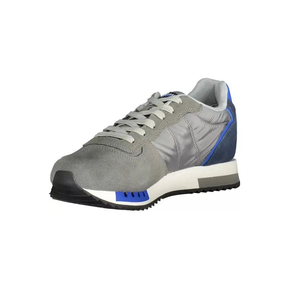 Blauer Gray Leather Men Sneaker Blauer