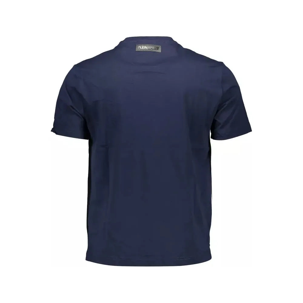 Plein Sport Blue Cotton Men T-Shirt Plein Sport