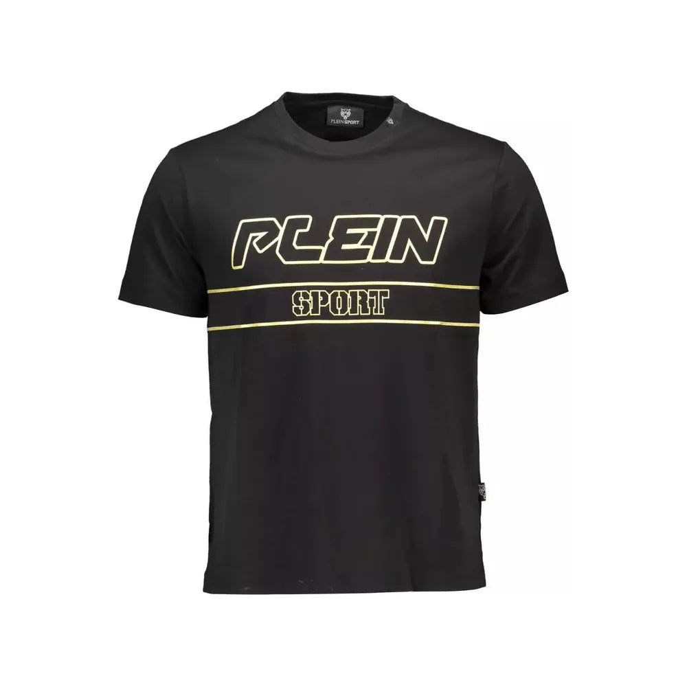 Plein Sport Black Cotton Men T-Shirt Plein Sport