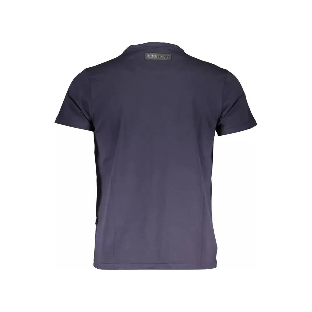 Plein Sport Blue Cotton Men T-Shirt Plein Sport