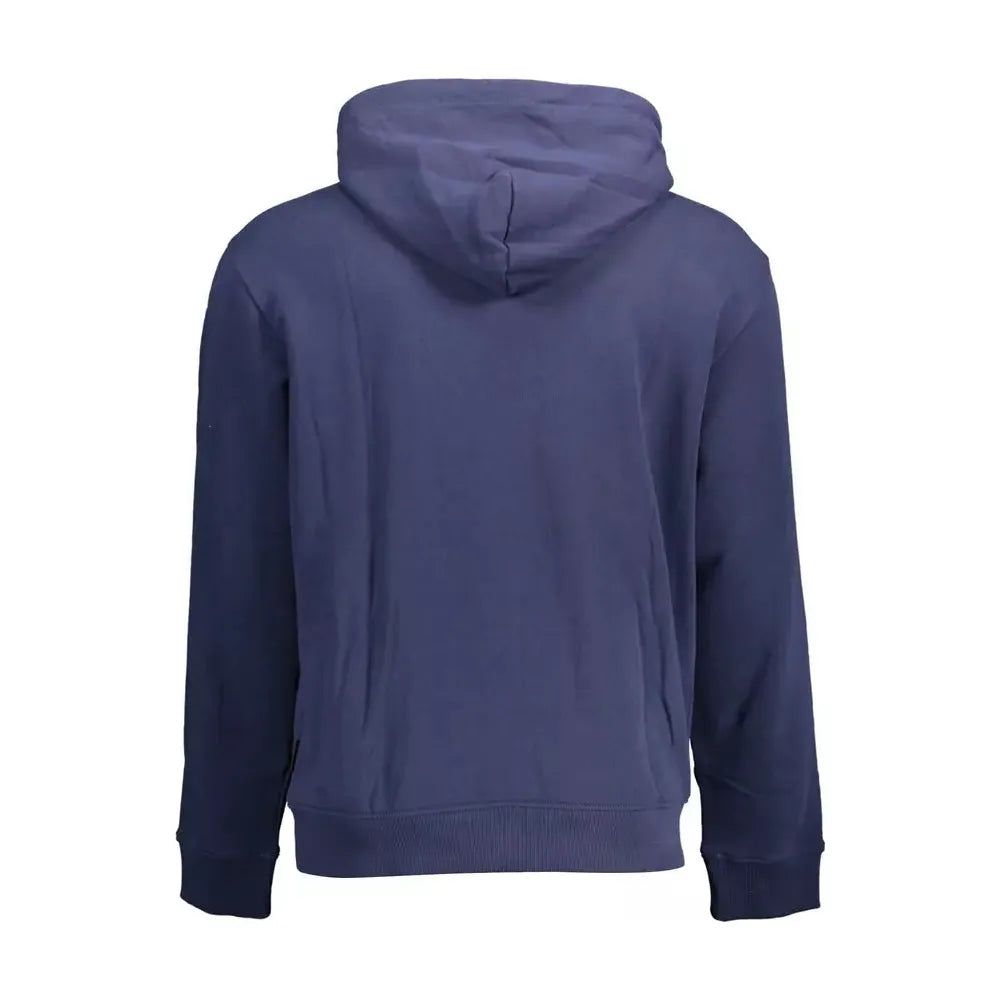 Napapijri Blue Cotton Men Sweater Napapijri