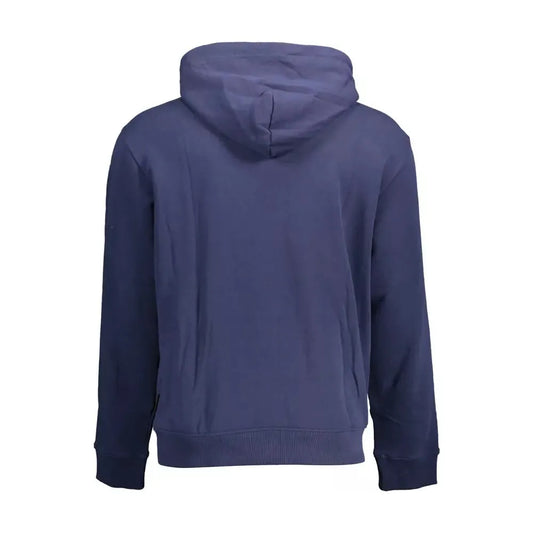 Napapijri Blue Cotton Men Sweater Napapijri