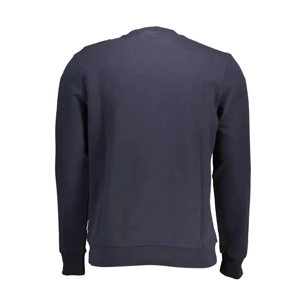 Napapijri Blue Cotton Men Sweater Napapijri